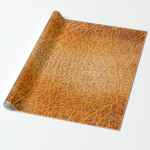Papier Cadeau Vieille texture de cuir marron grunge