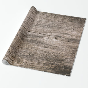 Papier Cadeau Vieilles planches en bois