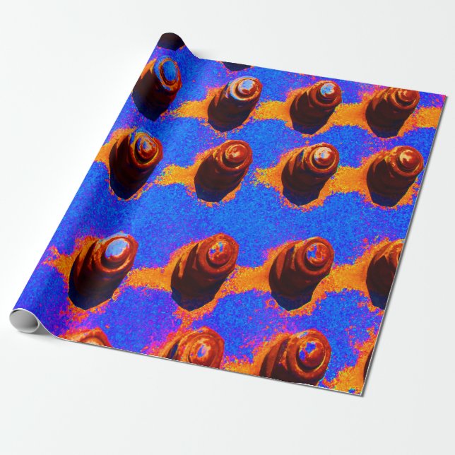 Papier Cadeau Vieux boulons (Déroulé)