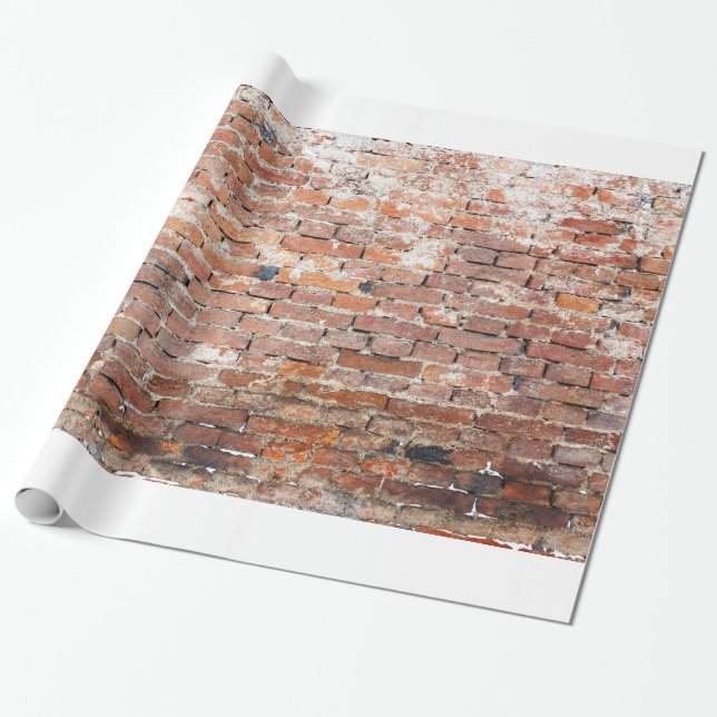 Papier Cadeau Vieux mur de briques (Déroulé)
