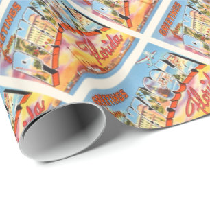 Papier Cadeau Vieux souvenir de Vintage voyage de Pensacola la
