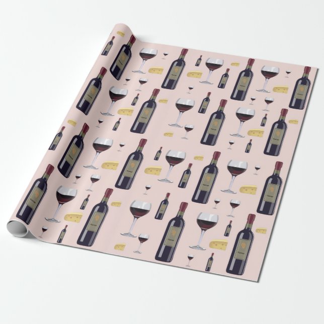 Papier Cadeau Vin (Déroulé)