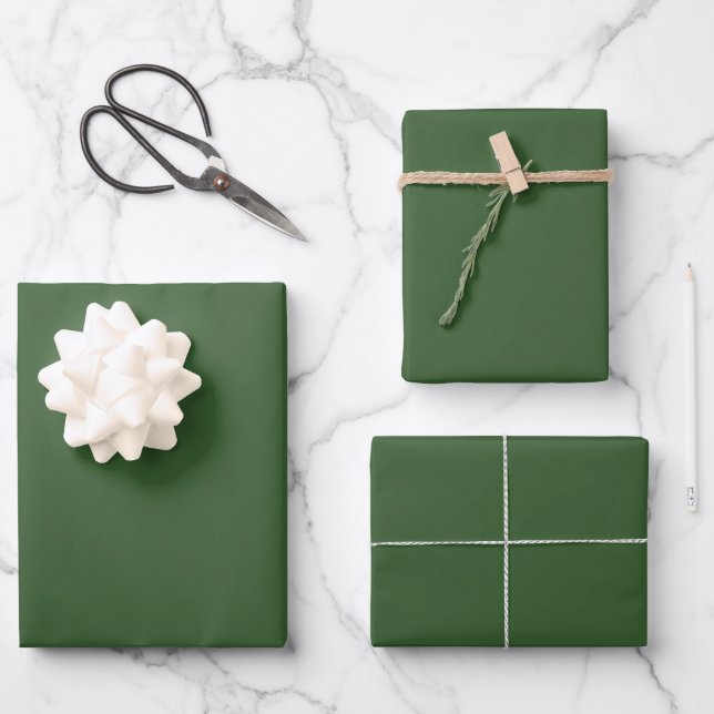 Papier Cadeau Vin de couleur pâle feuille vert (Recto)