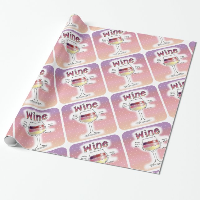 PAPIER CADEAU VIN, PLUS DE VIN, ENCORE PLUS DE VIN (Déroulé)