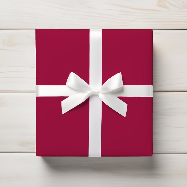 Papier Cadeau Vin rouge à merlot profond solide (Créateur téléchargé)