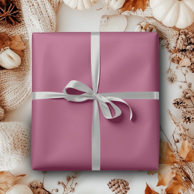 Papier Cadeau Vin Ruby Uni | Classique | Élégant (Créateur téléchargé)