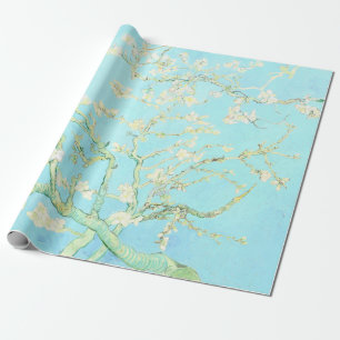 Papier Cadeau Vincent Van Gogh Almond Blossoms : Aqua
