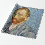 Papier Cadeau Vincent Van Gogh - Autoportrait<br><div class="desc">Autoportrait / Portrait de l'artiste / Portrait de l'artiste par Vincent Van Gogh en 1889</div>