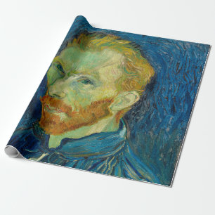 Papier Cadeau Vincent Van Gogh Autoportrait avec Palette Art