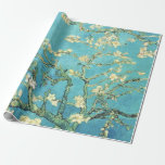 Papier Cadeau Vincent van Gogh Blossomong Aramande<br><div class="desc">Vincent van Gogh. Arbre aux amandes de Blossomong. Branche d'amandiers en fleurs. Branches d'amande avec fleurs roses sur un arrière - plan bleu. Reproduction d'oeuvres d'art célèbres dans le domaine public.</div>