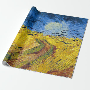 Papier Cadeau Vincent van Gogh - Champ de blé aux corbeaux