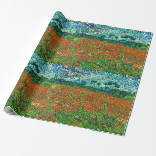 Papier Cadeau Vincent Van Gogh Champ de Coquelicots Beaux-Arts