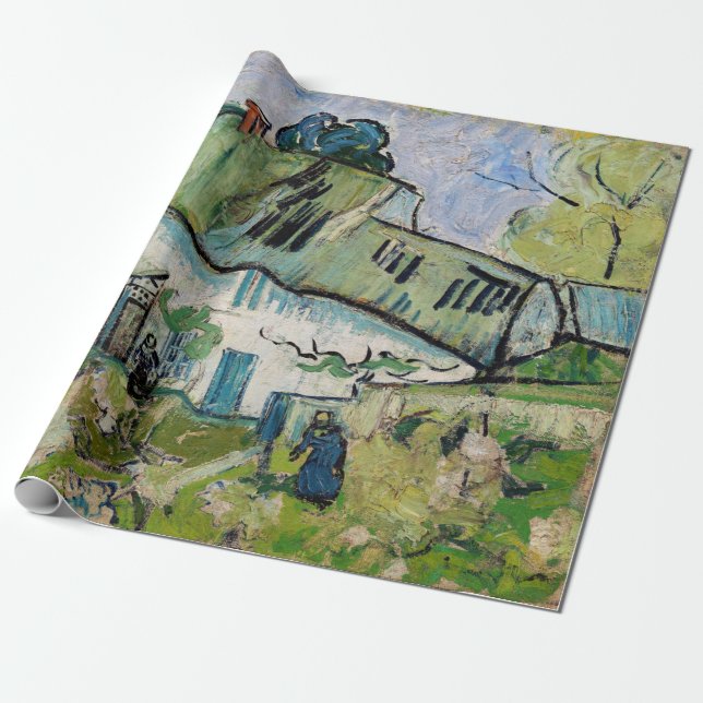 Papier Cadeau Vincent van Gogh - Ferme à deux chiffres (Déroulé)