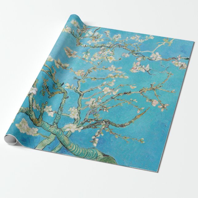 Papier Cadeau Vincent van Gogh - Floraison des amandiers (Déroulé)