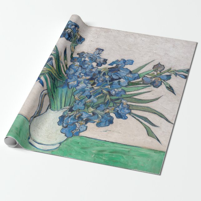 Papier Cadeau Vincent van Gogh - Iris (Déroulé)
