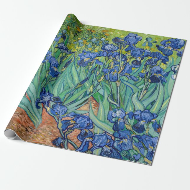 Papier Cadeau Vincent Van Gogh - Iris (Déroulé)
