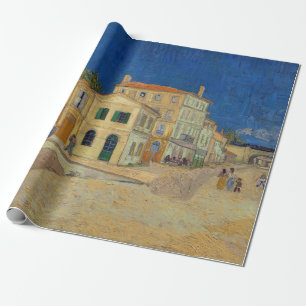 Papier Cadeau Vincent van Gogh - La Maison Jaune / La Rue