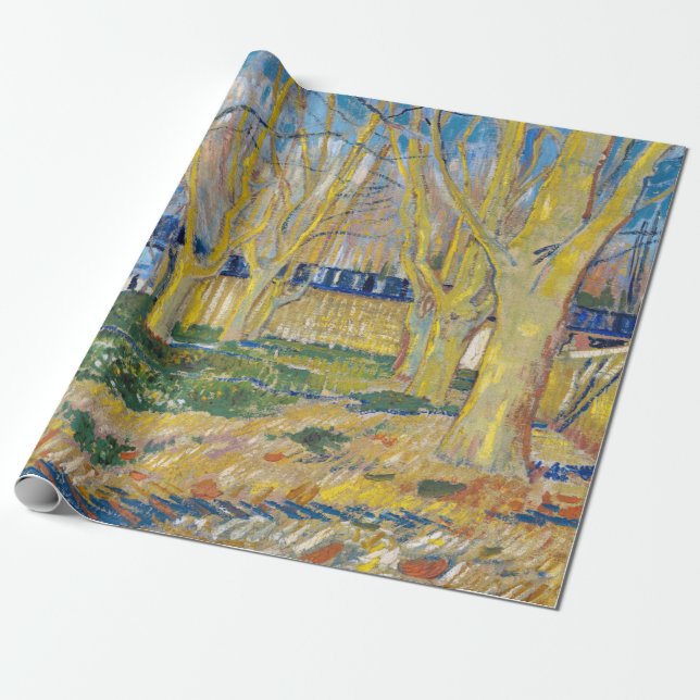 Papier Cadeau Vincent van Gogh - Le Train Bleu (Déroulé)