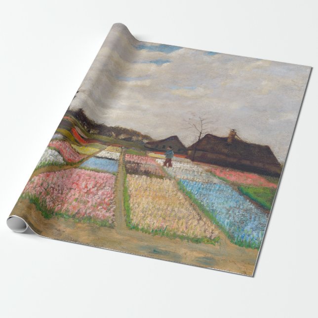 Papier Cadeau Vincent van Gogh - Lits à fleurs en Hollande (Déroulé)
