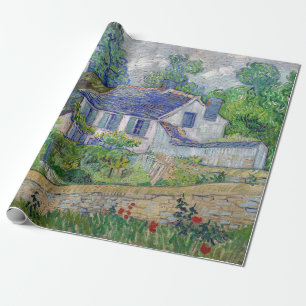 Papier Cadeau Vincent van Gogh - Maisons à Auvers