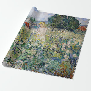 Papier Cadeau Vincent van Gogh - Miss Gachet dans son jardin