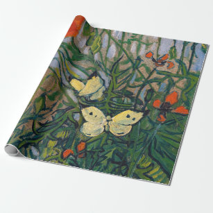 Papier Cadeau Vincent van Gogh - Papillons et papillons