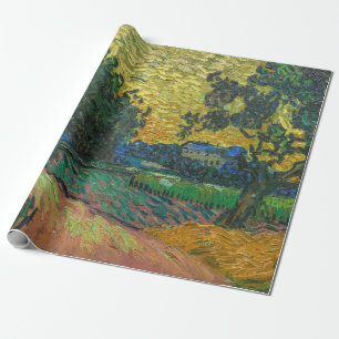Papier Cadeau Vincent van Gogh - Paysage à Twilight