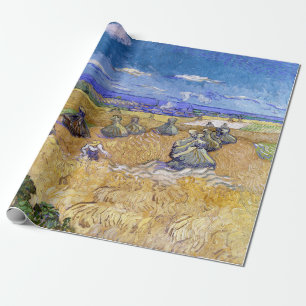 Papier Cadeau Vincent van Gogh - Pile de blé avec les lecteurs