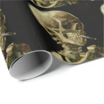 Papier Cadeau Vincent Van Gogh Skeleton avec une cigarette en fe<br><div class="desc">Vincent Van Gogh Skeleton avec une ciglette en feu Papier d'art Vintage</div>