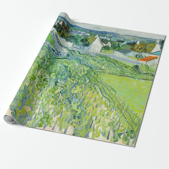 Papier Cadeau Vincent van Gogh - Vignobles à Auvers (Déroulé)