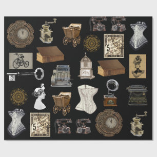 Papier Cadeau Vintage, ancien et classique