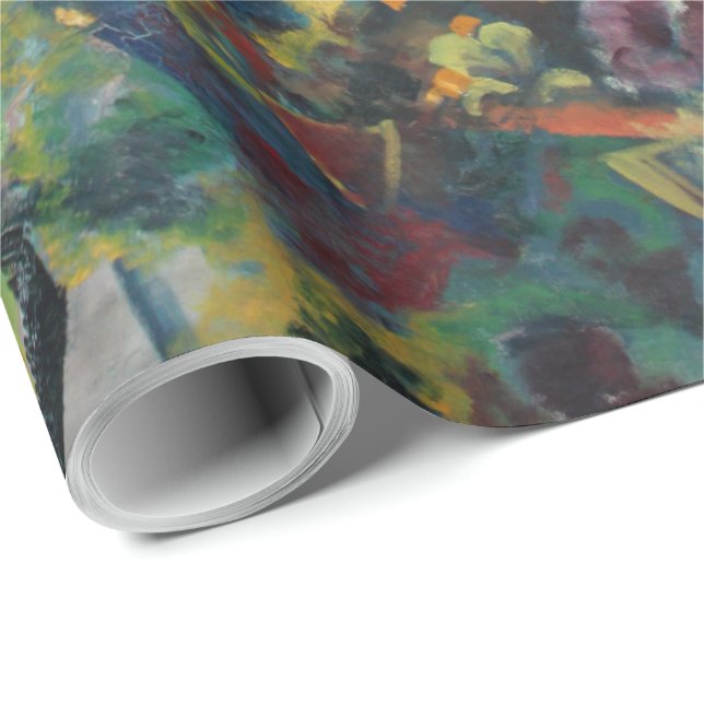 Papier Cadeau Vintage août Macke deux filles (Coin rond)