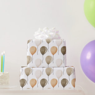 Papier Cadeau Vintage Ballons pour enfants Arrière - plan blanc