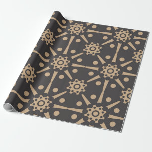 Papier Cadeau Vintage damask continu rétro motif arrière - plan