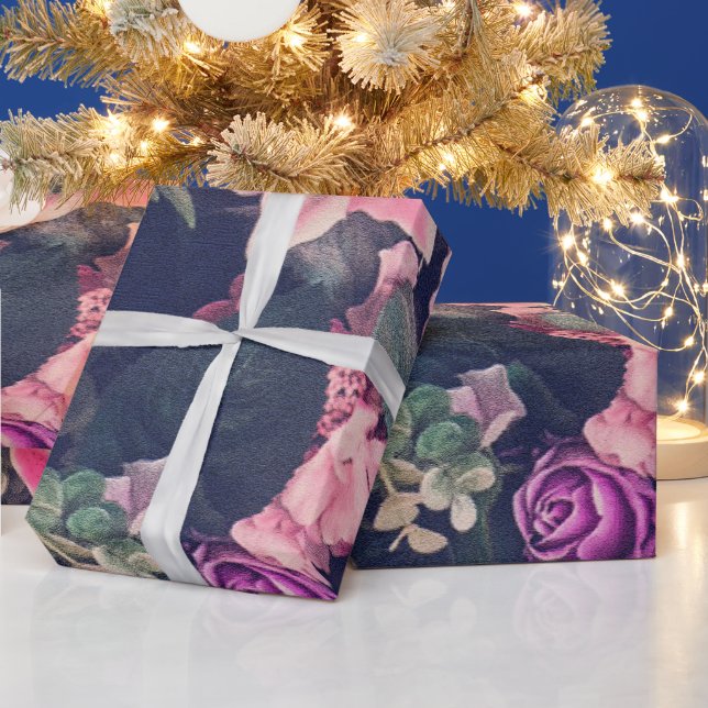 Papier Cadeau Vintage floral (Vacances)