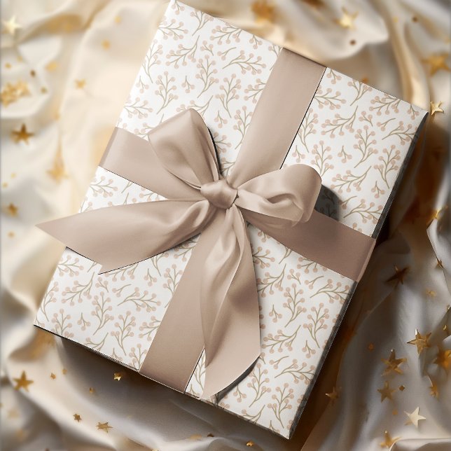 Papier Cadeau Vintage Floral automne (Créateur téléchargé)