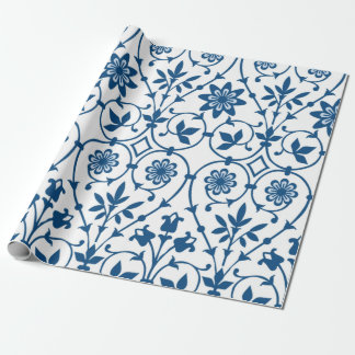 Papier Cadeau Vintage Floral Ornat Motif