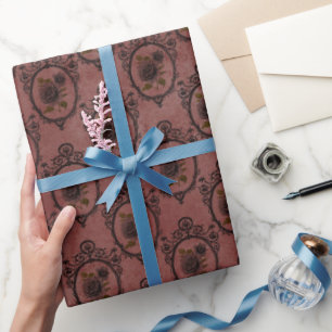 Papier Cadeau Vintage gothique d'automne