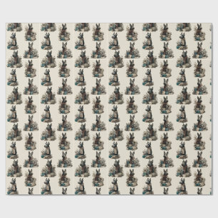 Papier Cadeau Vintage Noël Scotties