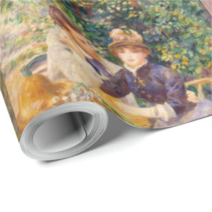 Papier Cadeau Vintage Pierre Auguste Renoir Dans Le Jardin