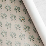 Papier Cadeau Vintage Rustique Christmas Laurel<br><div class="desc">Emballage cadeau de Noël de style vintage sur mesure avec un laurier de Noël aquarelle sur du papier rustique de style kraft.</div>