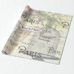 Papier Cadeau Vintage Shabby-Chic Paris Thème Mariage Customisé<br><div class="desc">Paris thème Mariage Pack prêt à être customisé à vos détails d'événement. Découvrez la gamme complète des produits correspondants dans ce set exclusif et plus encore ici... </div>