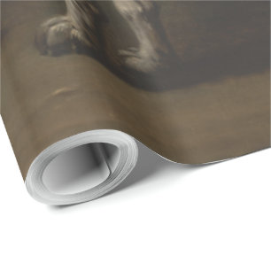 Papier Cadeau Vintage Un Hound Gray Spotton John Wootton