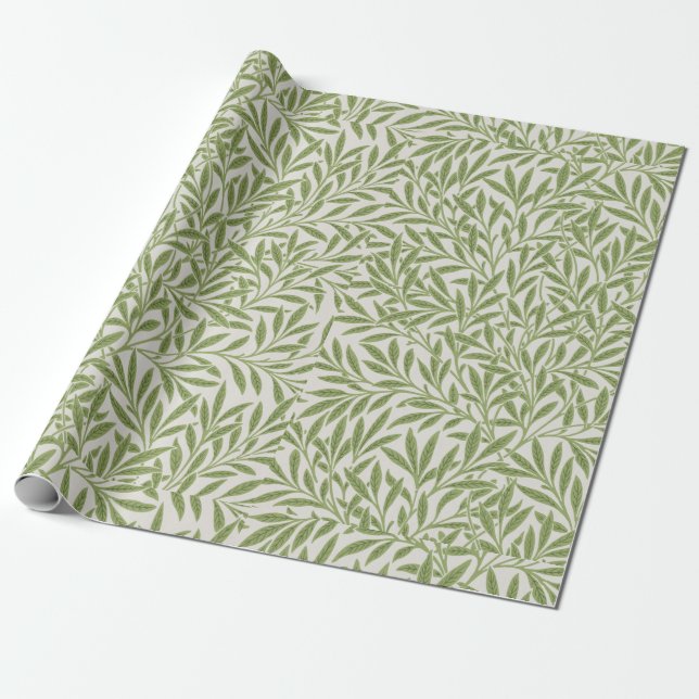 Papier Cadeau Vintage william morris verdure  (Déroulé)
