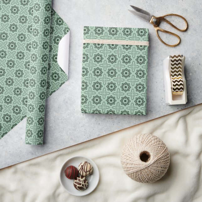 Papier cadeau Vintage Winter Stars (Artisanat)