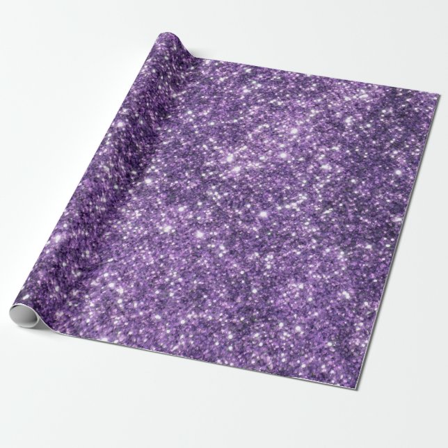 Papier cadeau violet brillant (Déroulé)