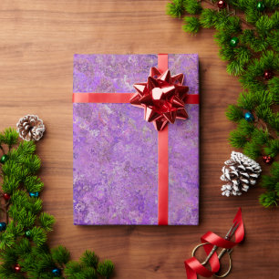 Papier Cadeau violet marbrée