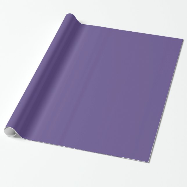 Papier Cadeau Violet Pourpre Ultra Solide (Déroulé)