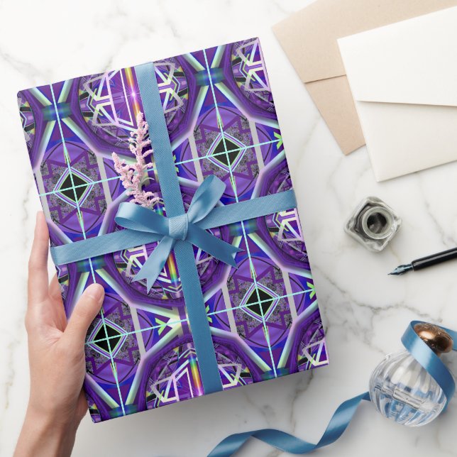 Papier Cadeau Violet W3 (Cadeaux)