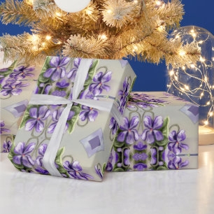 Papier Cadeau violettes dans un bocal de lune